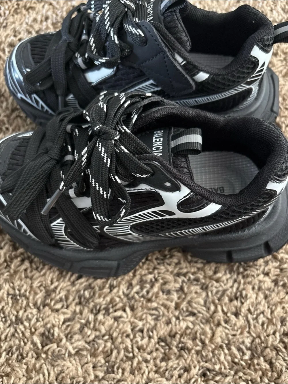 Balenciaga Kids Black Athletic Sneakers